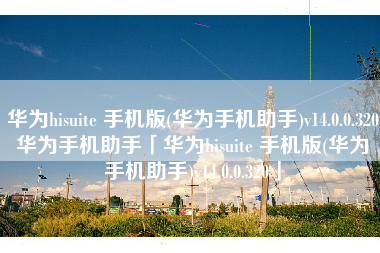 华为hisuite 手机版(华为手机助手)v14.0.0.320华为手机助手「华为hisuite 手机版(华为手机助手)v14.0.0.320」